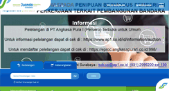 Desktop Screenshot of juanda-airport.com